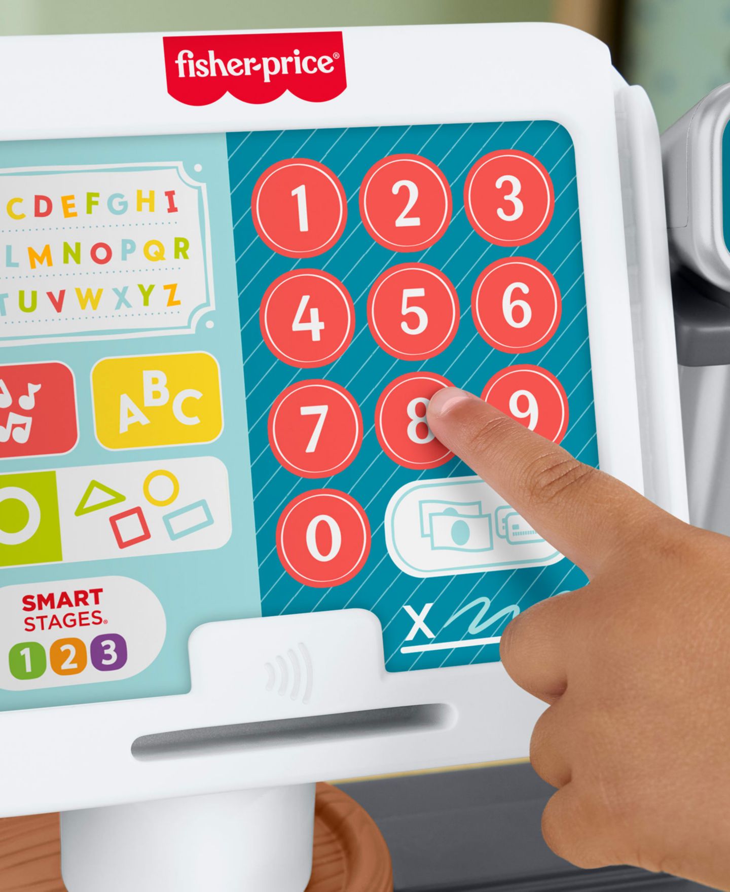Детские игрушки Fisher Price Count & Shop Electronic 20-Piece Cash Register, Ages 2+ — фото 2