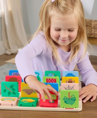 Wooden Flip and Reveal Busy Activity Board