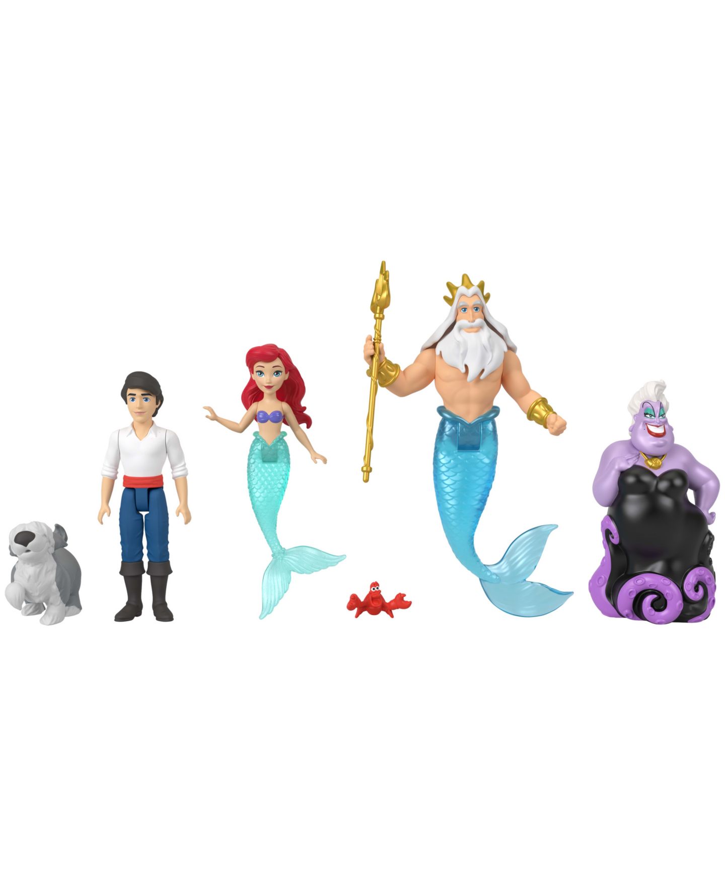Детские куклы Disney Princess Ariel Storybook-Style Poseable Mini Dolls, Ages 3+ — фото 4