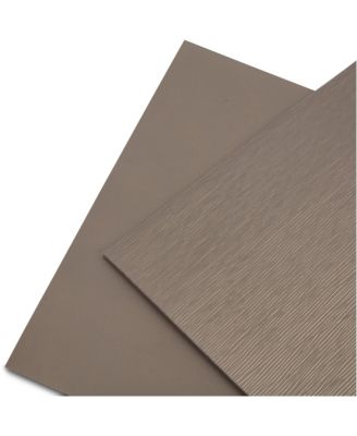 Ridges Reversible Premium Faux Leather 12" x 18" Rectangular Placemats Set of 4