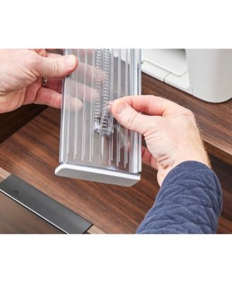 Plastic Adjustable Drawer Dividers - Set of 2 - Clear