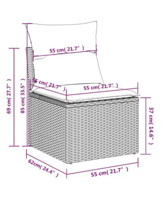 Garden Chair Black and Blue