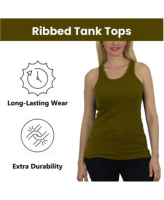Women's Loose Fit Ribbed Tank Top