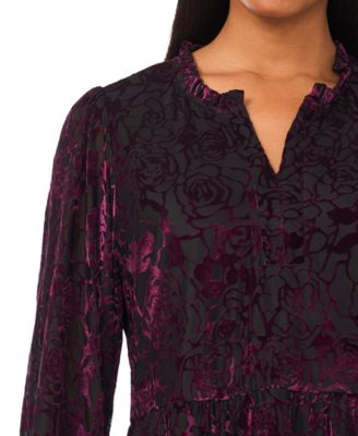 Women's Long Sleeve Babydoll Dress