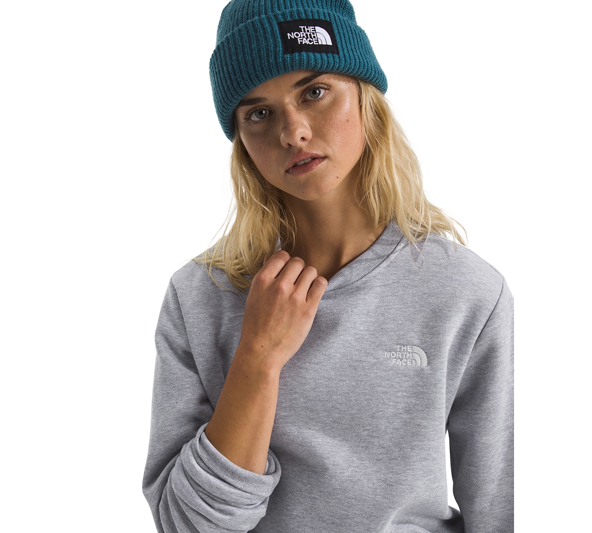 The North Face Women's Evolution Simple Dome Crewneck Sweatshirt In Gray