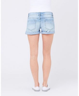 Maternity Denim Shorty Shorts