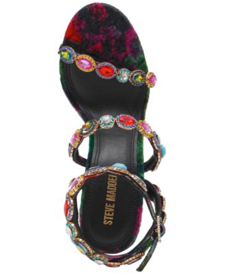 Tamala Gemstone-Embellished Strappy Dress Sandals