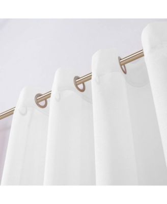 Malibu Linen Look Sheer Grommet Window Panel