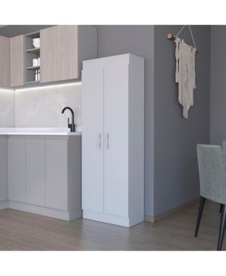 Pantry Cabinet Clinton, kitchen, White