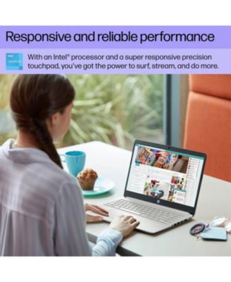 Portable Laptop, Student and Business, 14" HD Display, Intel Quad-Core N4120, 16GB DDR4 RAM, 64GB eMMC, 1 Year Office 365, Webcam, RJ-45, HDMI, Wi-Fi, Windows 11 Home, Silver