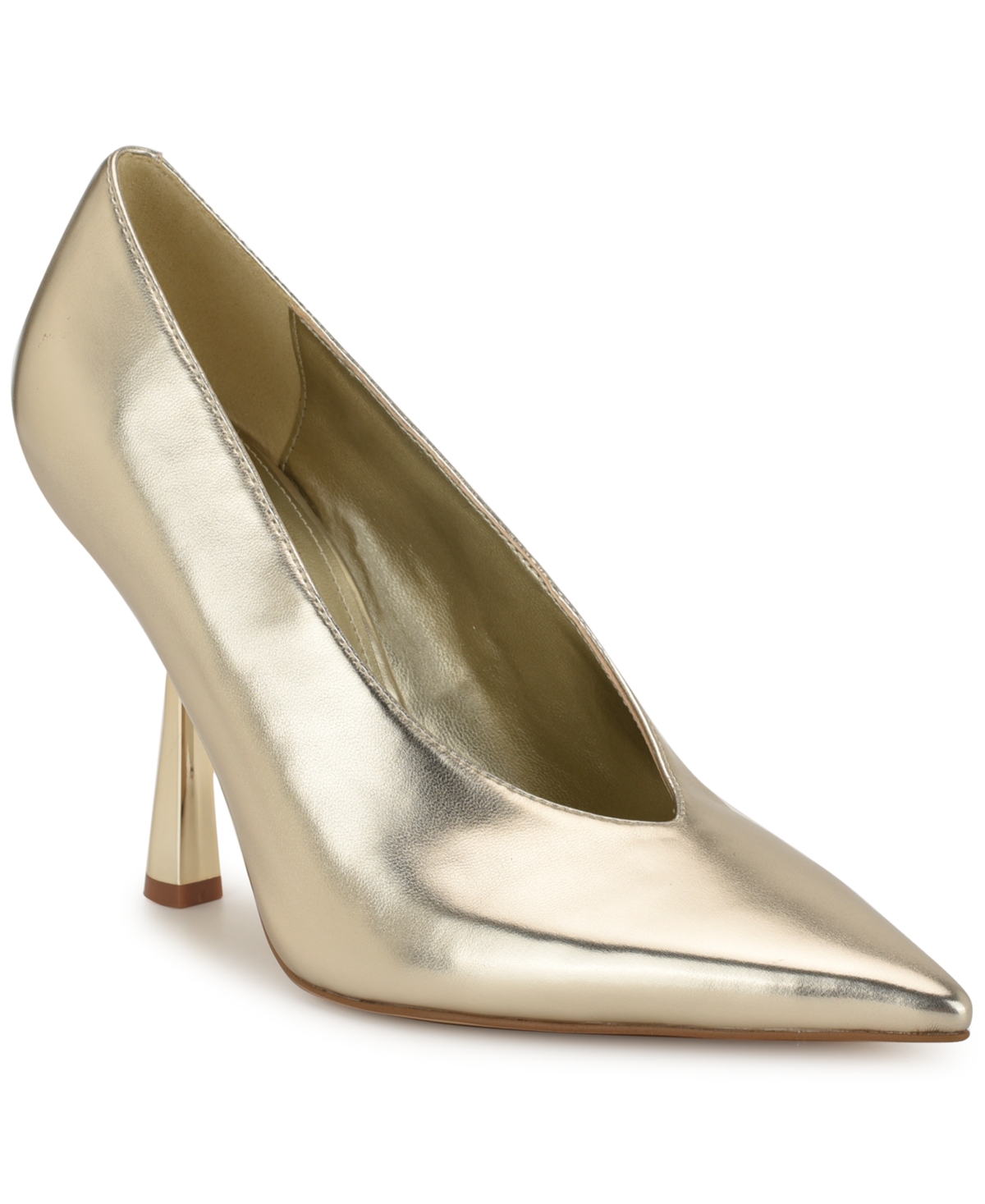 Nine West Women's Korela Pointy Toe Slip-on Dress Pumps In Gold