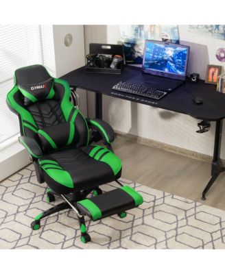 Office Computer Desk Chair Gaming Chair Adjustable Swivel w/Footrest