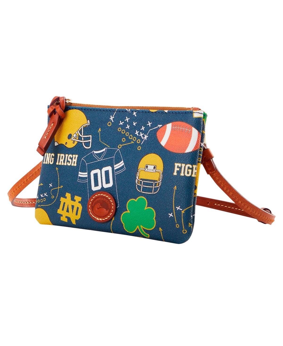 Dooney & Bourke Notre Dame Fighting Irish Top Zip Crossbody Purse In Transparent