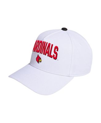 adidas - Men's and Women's White Louisville Cardinals Locker Room A-Frame Adjustable Hat