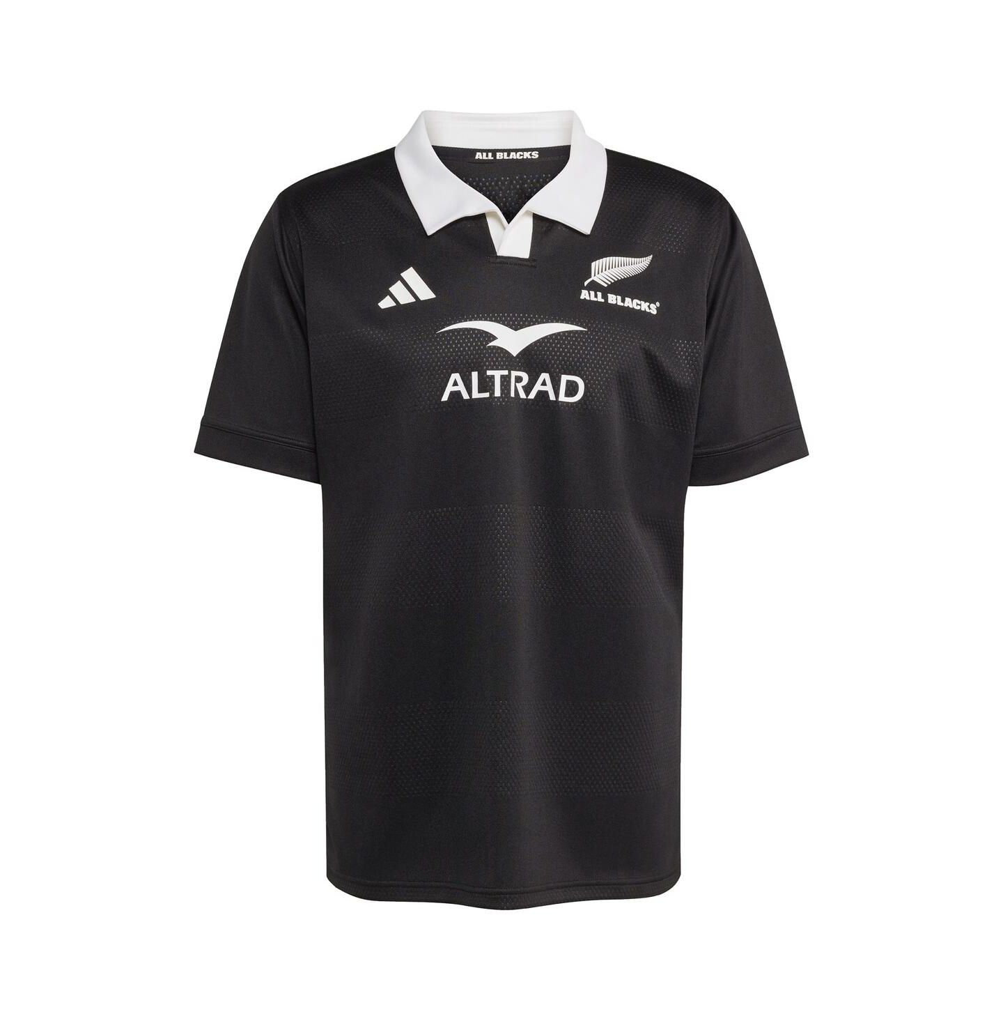 Мужской топ adidas Black New Zealand Rugby 2025/26 Home Replica Jersey — фото 2