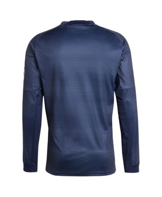 Men's Blue Real Madrid 2025/26 Home Long Sleeve Replica Jersey