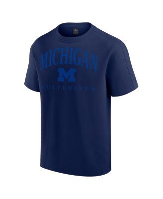 Men's Navy Michigan Wolverines Flex Tri-Blend T-Shirt