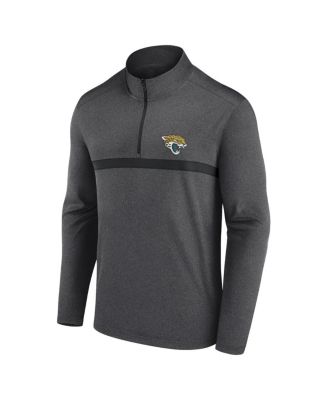Men's Charcoal Jacksonville Jaguars Head-to-Head Quarter-Zip Pullover Sweatshirt