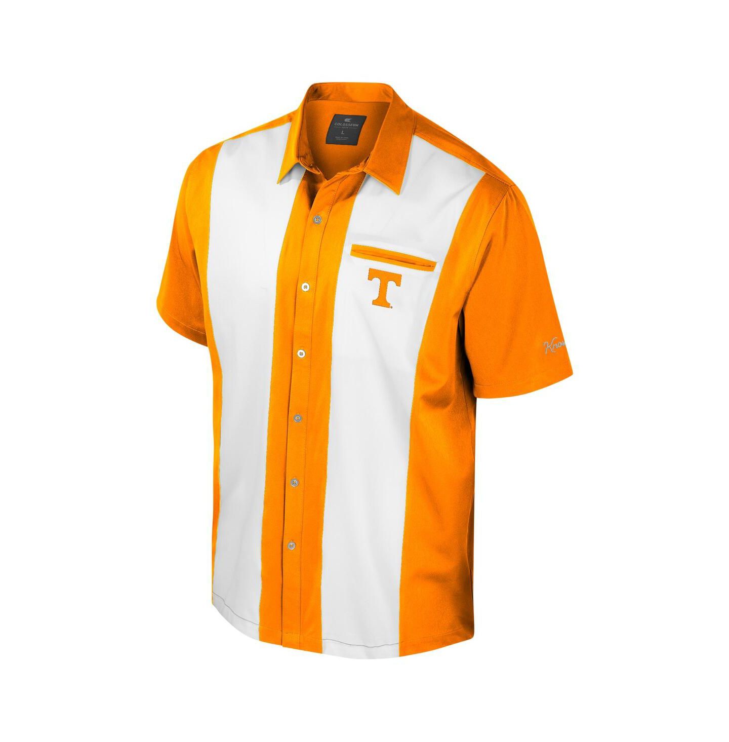 Мужская рубашка Colosseum Tennessee Orange Tennessee Volunteers Strike Bowling Button-Up — фото 2