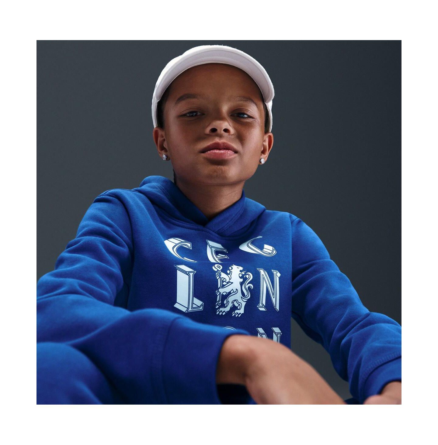 Детское худи Nike Blue Chelsea Club — фото 3