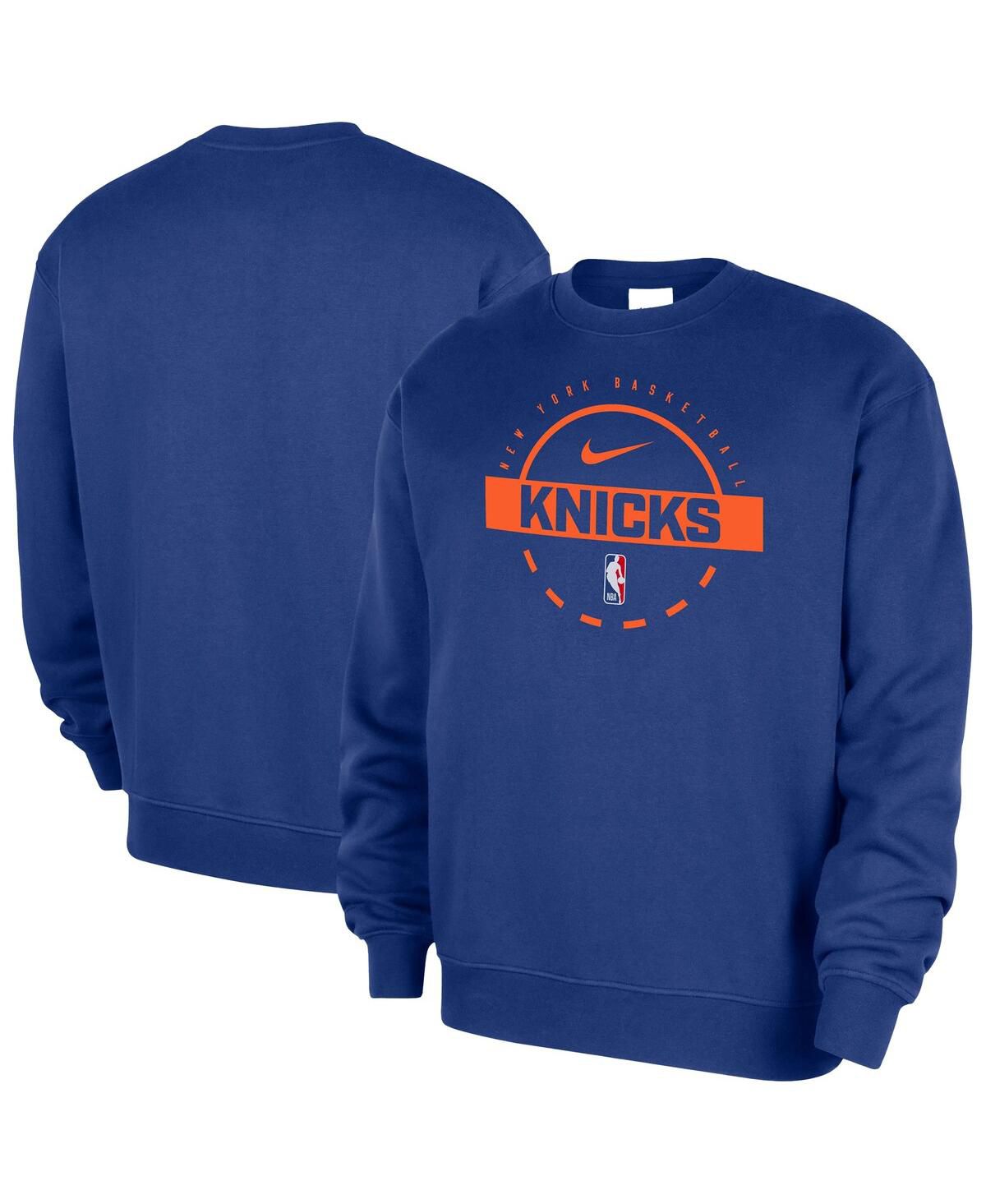 Мужская синяя толстовка New York Knicks 2025/26 Authentic Practice Club