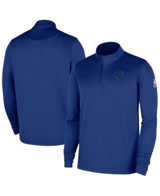 Nike - Men's Royal Golden State Warriors 2025/26 Authentic Coaches Quarter-Zip Pullover Jacket