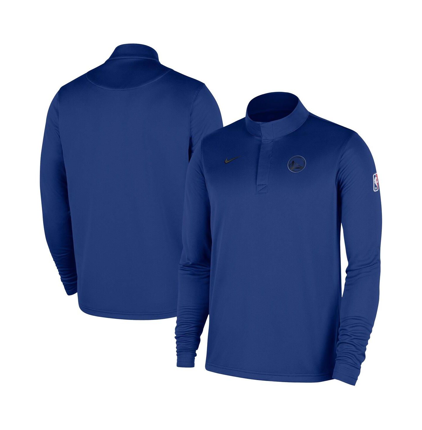 Мужская куртка Nike Royal Golden State Warriors 2025/26 Authentic Coaches Quarter-Zip Pullover — фото 1