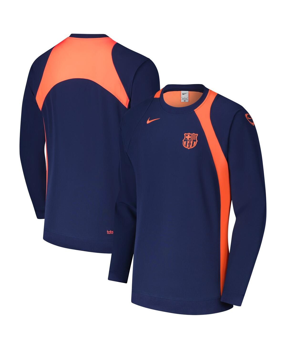 Мужская толстовка-пуловер Barcelona Third 2025/26 T90 темно-синего цвета для мужчин