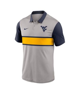 Men's Gray/Navy West Virginia Mountaineers Vapor Performance Polo Shirt