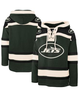 '47 Brand - Men's Dark Green New York Jets Superior Lacer Hoodie