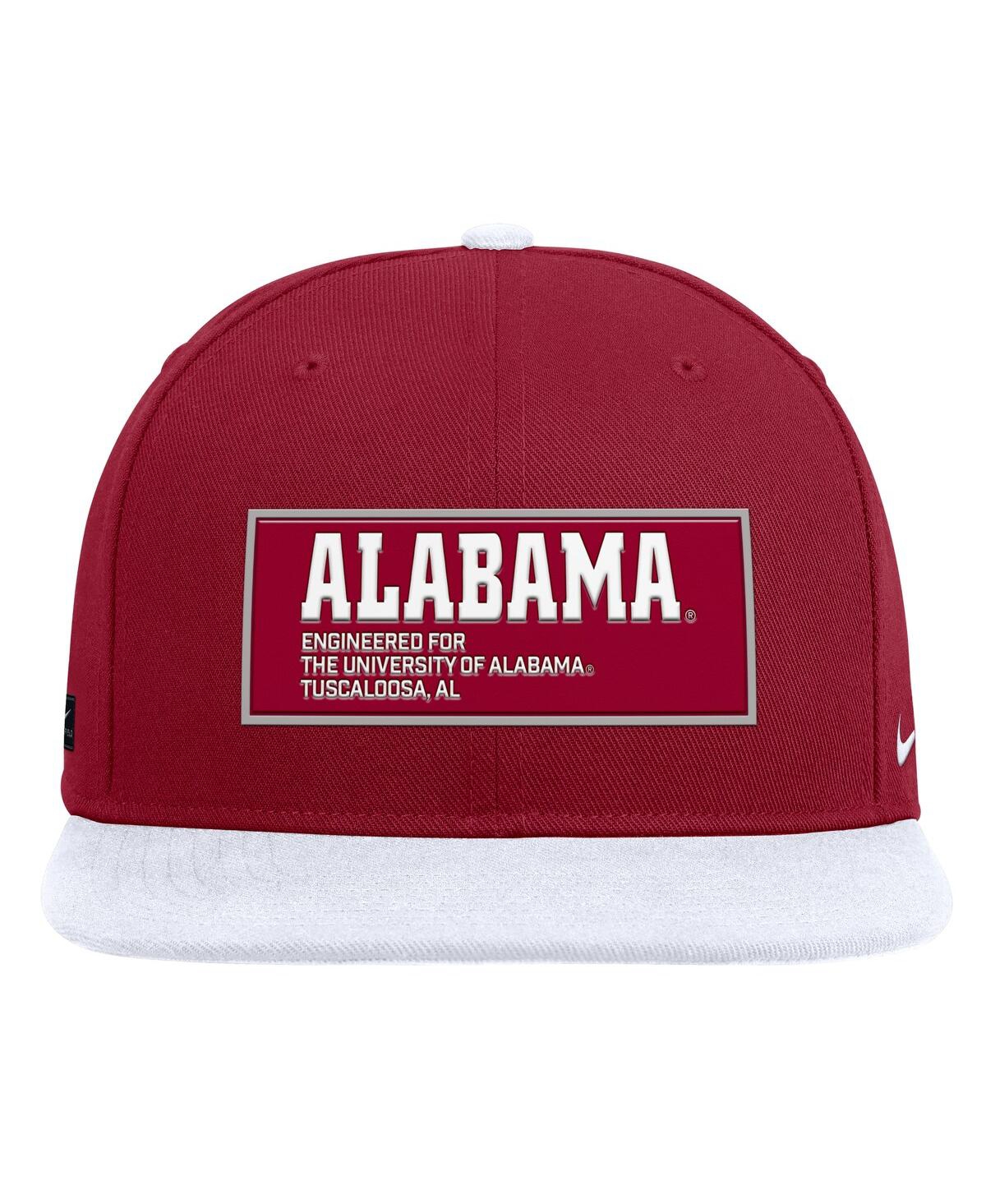 Nike Men's Crimson/white Alabama Crimson Tide 2025 On-field Patch Pro Dri-fit Snapback Hat In Red