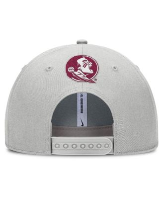 Men's Gray Florida State Seminoles 2025 Sideline Dust Pinched Rise Adjustable Hat