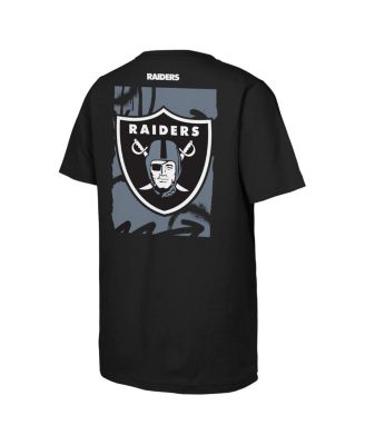 Big Boys and Girls Black Las Vegas Raiders Posterize T-Shirt