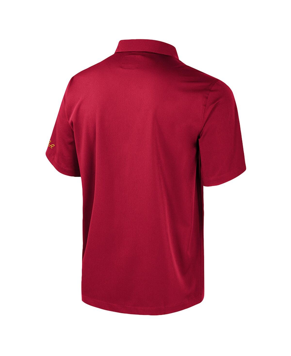 Colosseum Cardinal Iowa State Cyclones Strike Bowling Button-up Shirt In Red