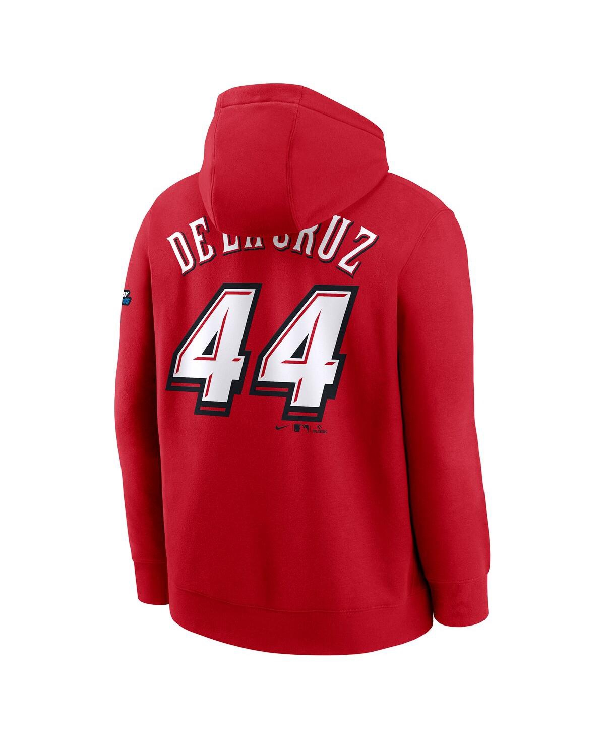 Nike Men's Elly De La Cruz Red Cincinnati Reds 2025 Mlb Speedway Classic Name Number Hoodie In Red