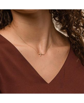 Horizontal Cross Adjustable Bracelet, Necklace & Ring Set Gift Idea