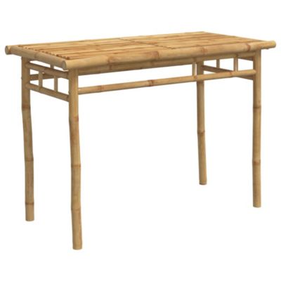 Dining Table Natural Bamboo Bamboo Medium Durable