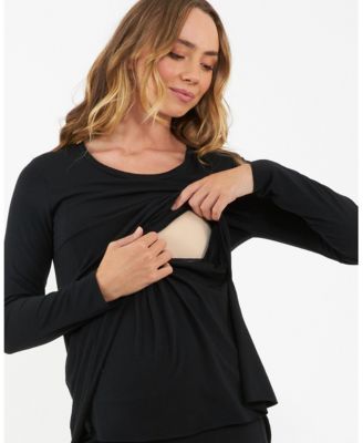 Maternity Raw Edge Nursing Top