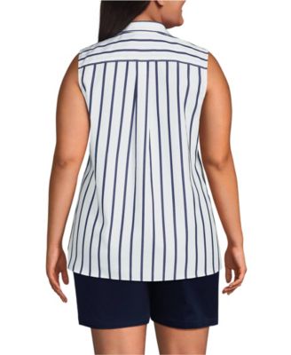 Plus Size No Iron Sleeveless Shirt