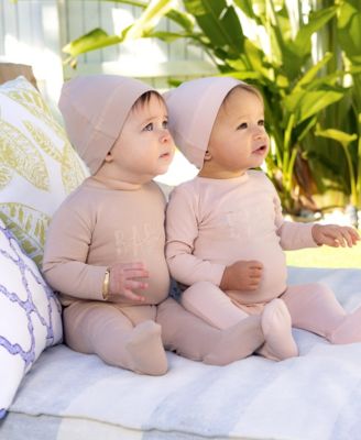 Baby Print Embroidered Footie