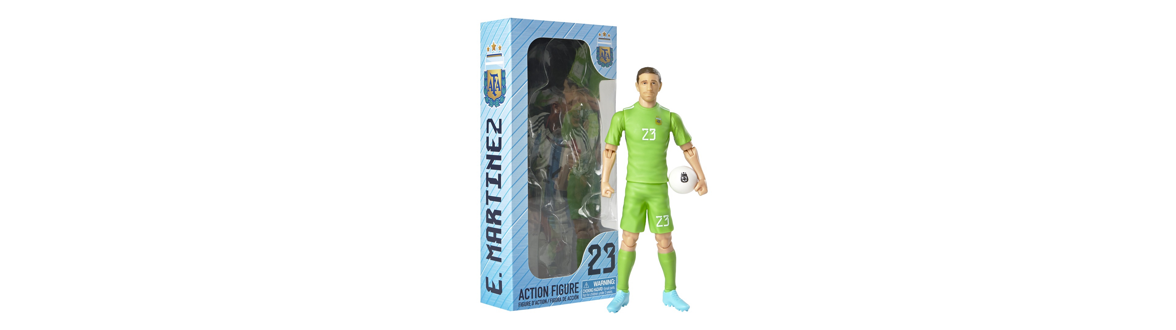Banbo Toys Sockers Argentina Emiliano Martinez 8" Collectible Soccer Action Figure