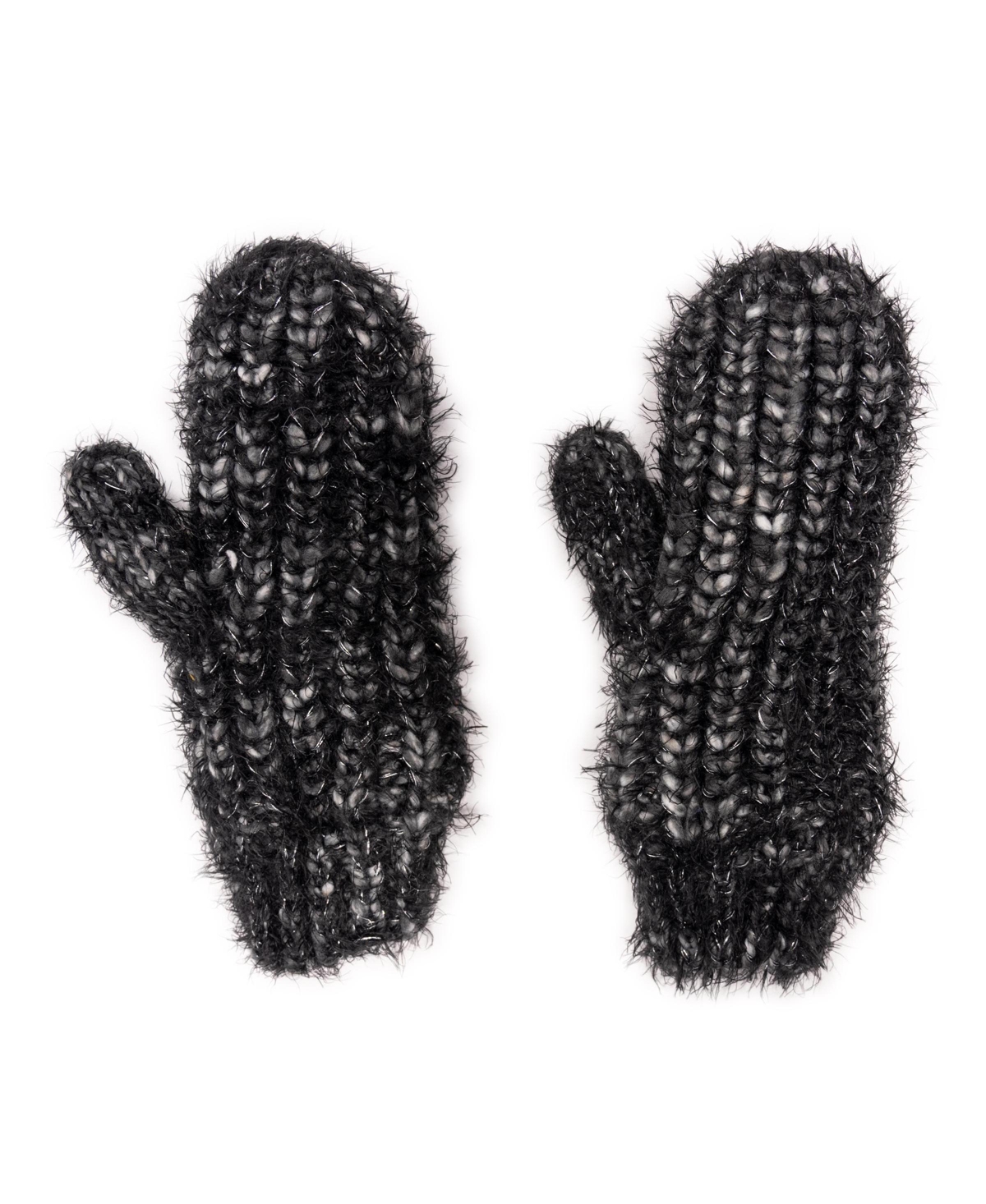 Muk Luks Women's Chunky Space Dye Eyelash Mitten