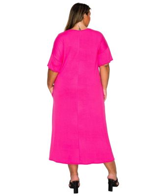 Plus Size Olivia Pocket Midi Dress