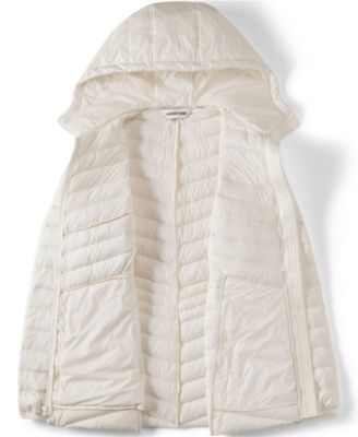 Plus Size Wanderweight Packable Down Hooded Long Jacket