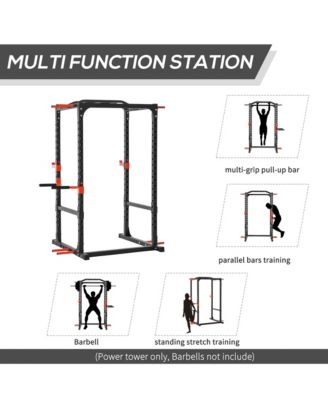 Adjustable Power Tower Dip Station Pull Up Bar Squat Rack