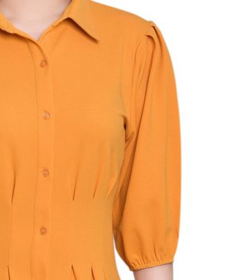 Women's Elbow Sleeve Midi Dress