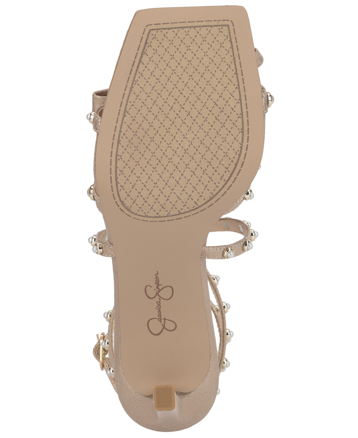 Jessica Simpson Loelva Studded Strappy Sandal In Gold