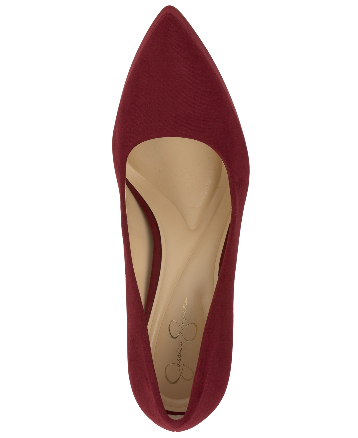 Jessica Simpson Sinelia Pointed Toe Platform Pump In Red