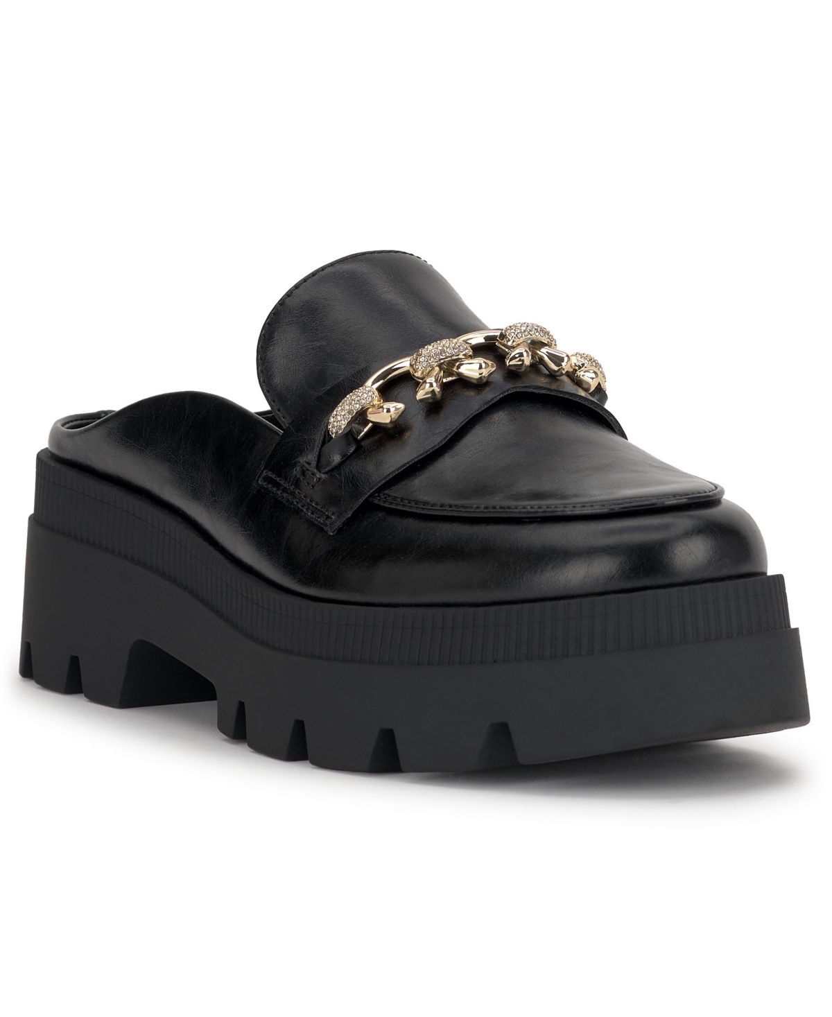 Jessica Simpson Undelie Platform Bit Loafer Mule In Black