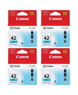 CLI-42 Photo Cyan Ink Cartridge, 4-Pack
